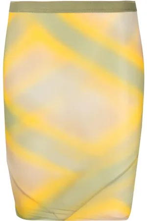 Rick Owens High-waisted graphic-print skirt