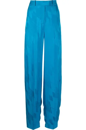 The Attico Jagger monogram wide-leg trousers