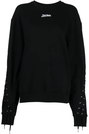 Jean Paul Gaultier Lace-up cotton sweatshirt