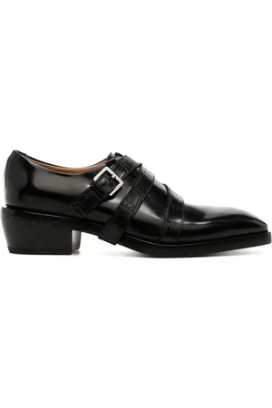 Salvatore Ferragamo 5mm buckle-detail leather Oxfords