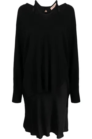 Twin-Set Layered jumper dress
