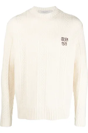 Golden Goose Logo-embroidered knitted wool jumper