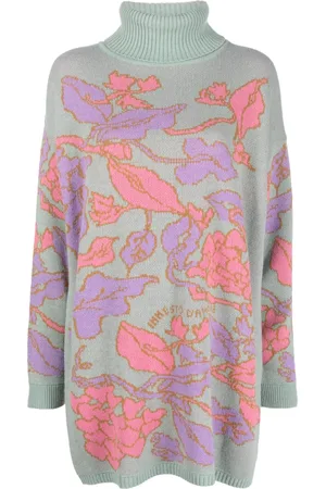 Twin-Set X Marco Rambaldi floral-jacquard roll-neck jumper