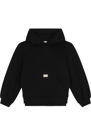 Dolce & Gabbana Logo-plaque cotton hoodie