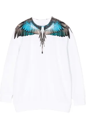 MARCELO BURLON Wings-print cotton-blend sweatshirt