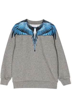 MARCELO BURLON Wings-print cotton-blend sweatshirt