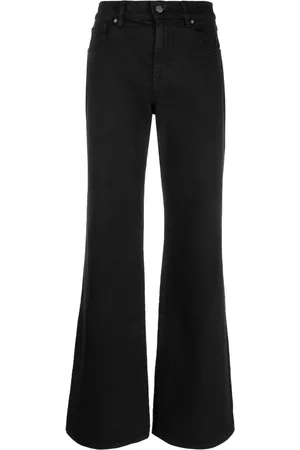 P.A.R.O.S.H. High-waisted flared denim trousers