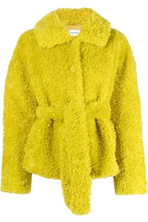 P.A.R.O.S.H. Faux-shearling long-sleeve belted jacket