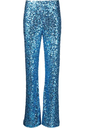 P.A.R.O.S.H. Sequin-emebllished wide-leg trousers