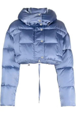 P.A.R.O.S.H. Padded satin-finish cropped jacket