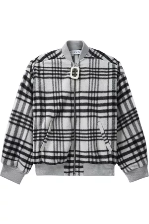 J.W.Anderson Checked zipped bomber jacket