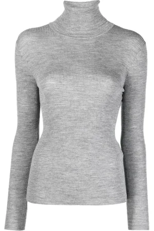 P.A.R.O.S.H. High-neck ribbed-knit wool top