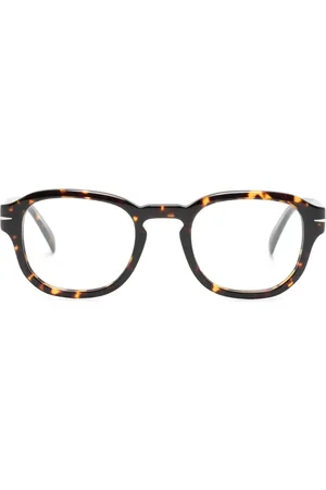 DB EYEWEAR BY DAVID BECKHAM Tortoiseshell round-frame glasses