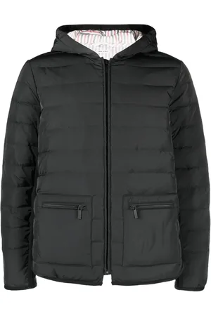 Thom Browne Padded-design hooded jacket