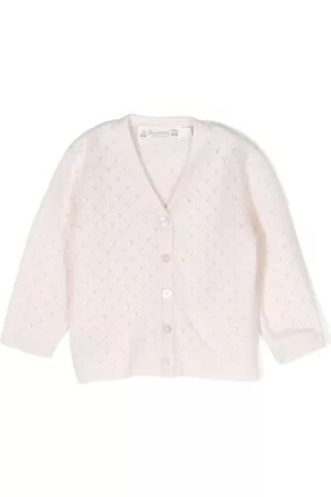 BONPOINT Pointelle-knit cashmere cardigan