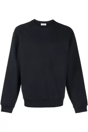 Saint Laurent Logo-embroidered jersey-fleece sweatshirt
