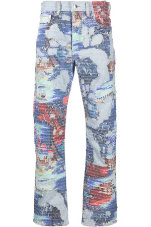 AMIRI Aloha Boro straight-leg jeans