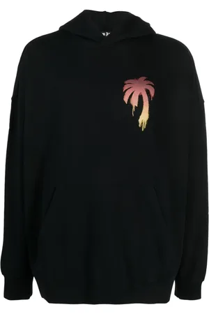 Palm Angels I Love PA-print cotton hoodie