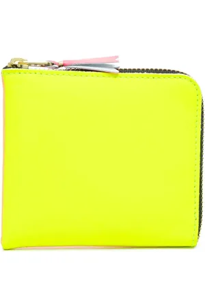 Comme des Garçons Super Fluo zipped leather wallet