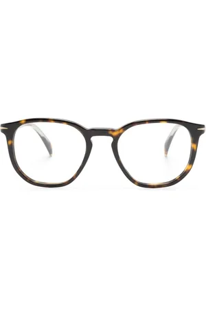 DB EYEWEAR BY DAVID BECKHAM Tortoiseshell round-frame glasses