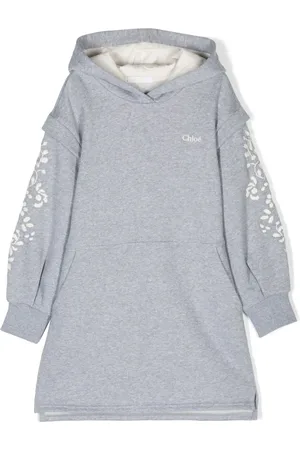 Chloé Embroidered-design hooded dress