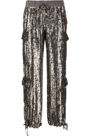P.A.R.O.S.H. Sequin-embellished trousers