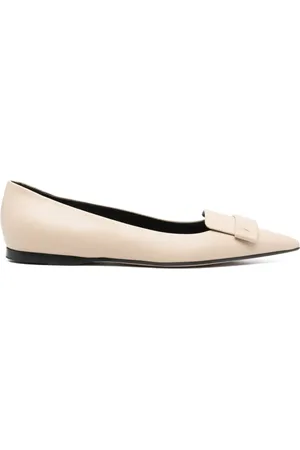 Sergio Rossi SR1 3D-detail leather flats