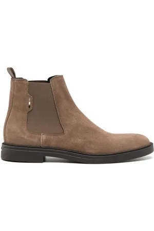 HUGO BOSS Calev elasticated-panels suede boots