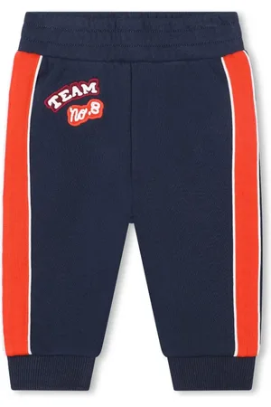 Kenzo Logo-patch stripe-detailing track pants