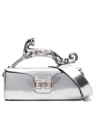 Lanvin Pencil Cat leather tote bag