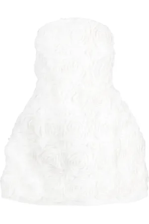 Ilkyaz Ozel Floral-appliqué off-shoulder minidress