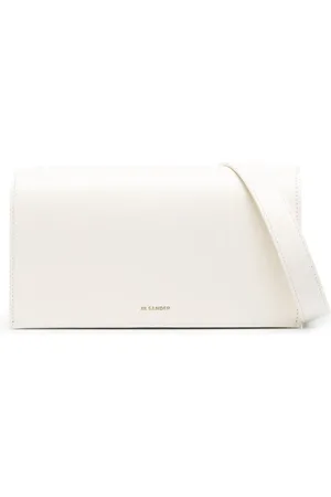 Jil Sander Logo-stamp leather shoulder bag