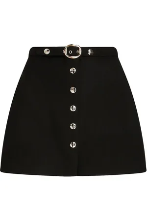 Etro Belted virgin wool miniskirt