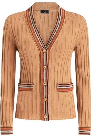 Etro Ribbed-knit V-neck cardigan