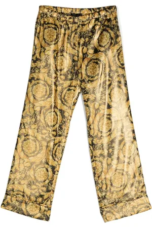VERSACE Baroque-pattern trousers