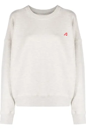 Autry Logo-patch cotton sweatshirt