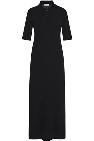 ROSETTA GETTY Polo-collar cotton dress