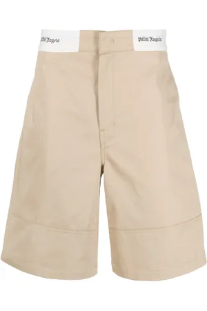Palm Angels Logo-waistband cotton Bermuda shorts