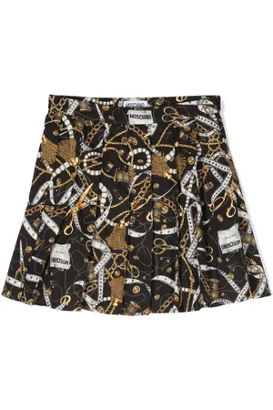 Moschino Graphic-print pleated skirt