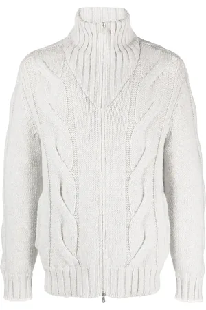 Brunello Cucinelli Cable-knit padded jacket