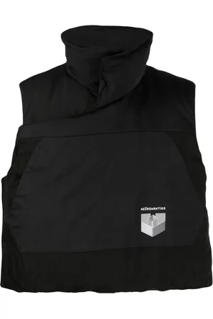 JULIUS Logo-print sleeveless padded gilet