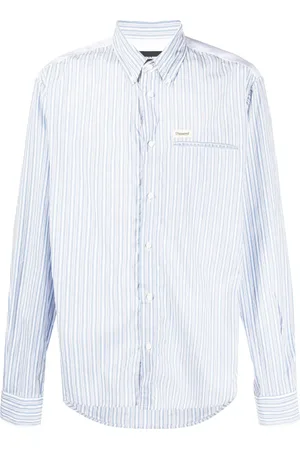 Dsquared2 Logo-patch cotton shirt