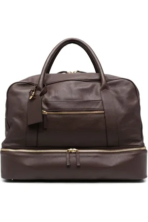 ELEVENTY Pebbled leather holdall