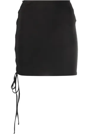Heron Preston Mid-rise lace-up miniskirt