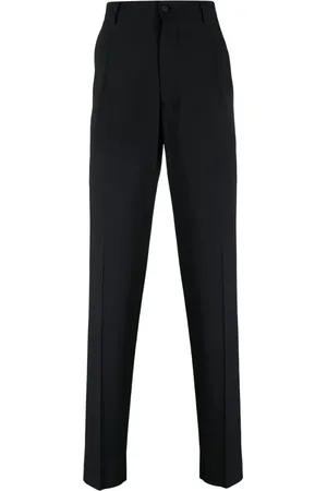 Giorgio Armani Pressed-crease virgin wool tailored trousers