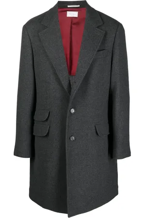 Brunello Cucinelli Double-flap pocket wool-blend coat