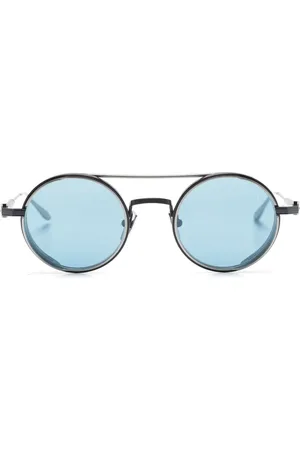 AKONI Eris round-frame double-bridge sunglasses