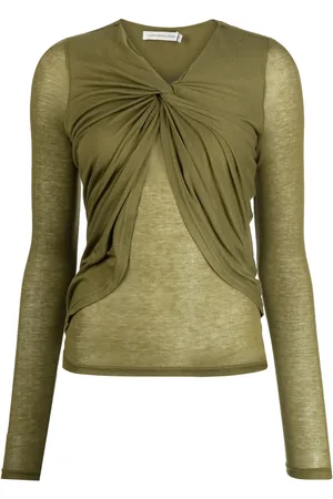 CHRISTOPHER ESBER Knot-detail V-neck blouse