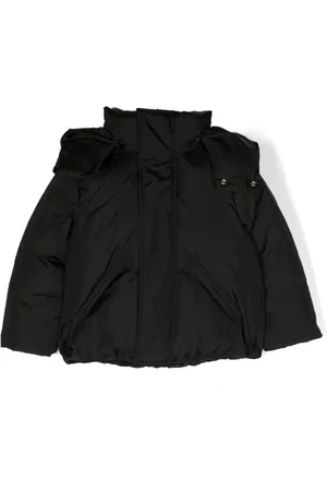 Maison Margiela Logo-embroidered hooded padded jacket