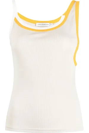 CHRISTOPHER ESBER Contrasting-trim sleeveless top